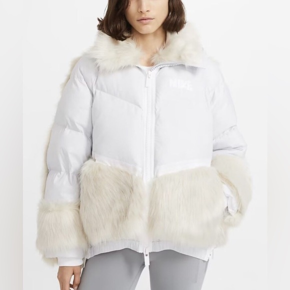 Nike Jackets & Blazers - NWT NIKE X SACAI NRG PARKA W Pure Platinum